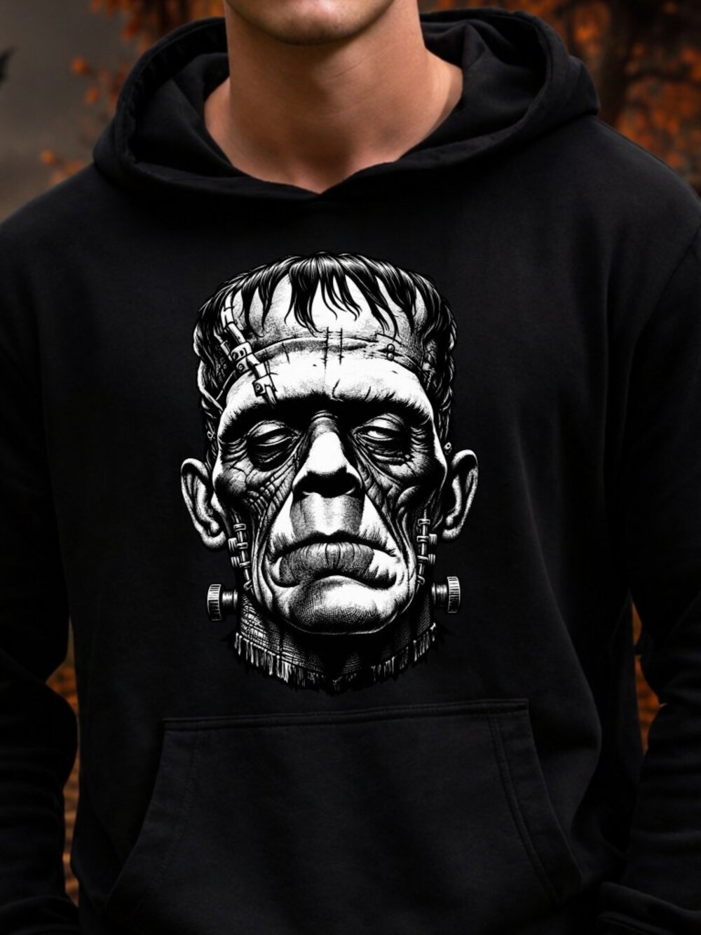 Frankenstein HOODIE Graphic Sweatshirt Halloween Horror Monster Movie Lover Gift